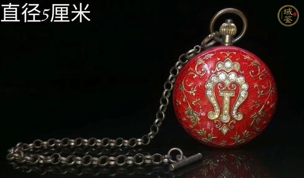 古玩雜項(xiàng)嵌寶石精品老懷表真品鑒賞圖