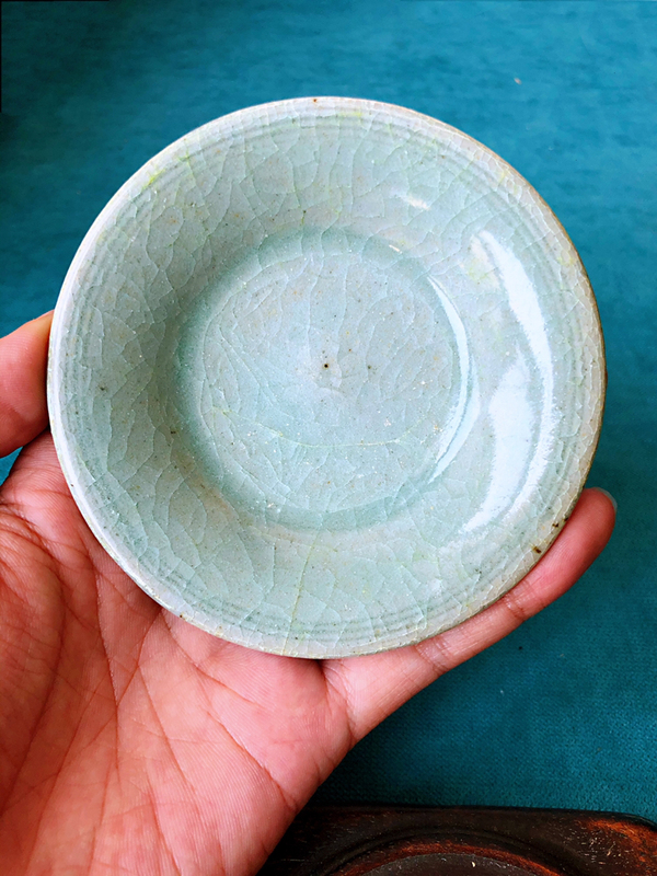 古玩陶瓷元代龍泉青釉洗拍賣,當前價格4800元