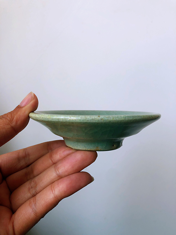 古玩陶瓷元代龍泉青釉洗拍賣,當前價格4800元