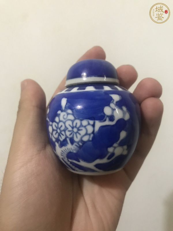 古玩陶瓷青花蓋罐真品鑒賞圖