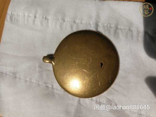 古玩雜項合金銅九宮八卦牌真品鑒賞圖