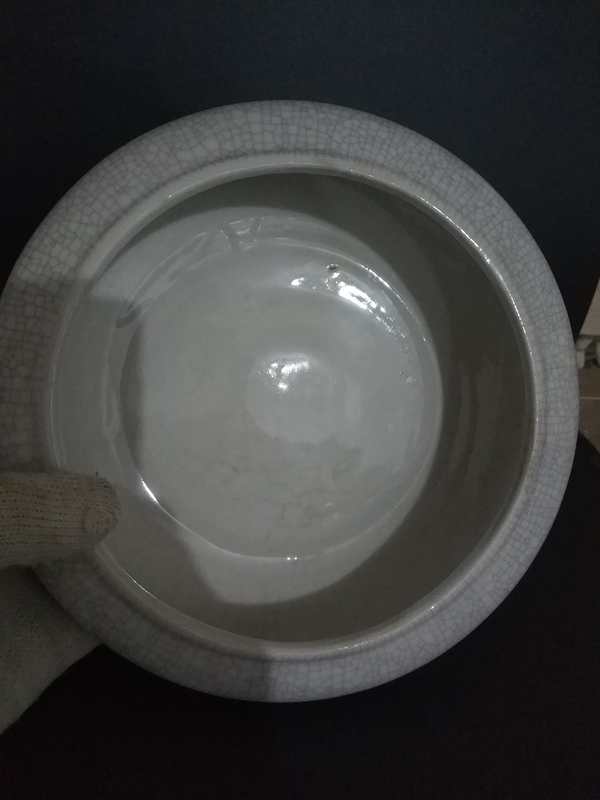 古玩陶瓷民國精品哥釉大筆洗拍賣，當(dāng)前價格60元