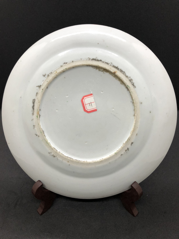 古玩陶瓷清晚期廣彩描金開(kāi)窗人物盤(pán)拍賣(mài),當(dāng)前價(jià)格1698元