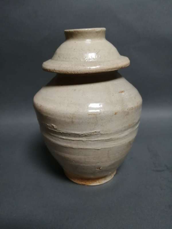 古玩陶瓷元代影青釉蓋罐拍賣，當前價格820元