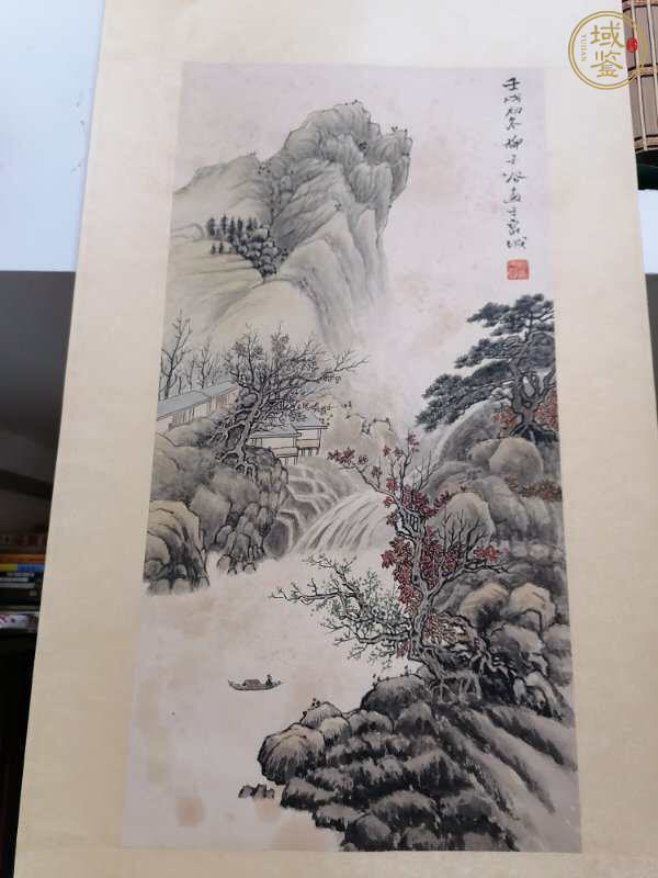 古玩字畫柳子谷山水真品鑒賞圖