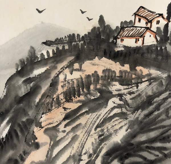 古玩字畫(huà)河北籍名家 中美協(xié)理事 中美協(xié)會(huì)員 楊延文先生 淺降山水 手工原裱立軸拍賣(mài),當(dāng)前價(jià)格8800元