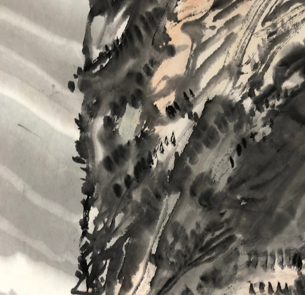 古玩字畫(huà)河北籍名家 中美協(xié)理事 中美協(xié)會(huì)員 楊延文先生 淺降山水 手工原裱立軸拍賣(mài),當(dāng)前價(jià)格8800元