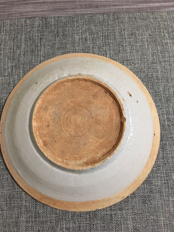 古玩陶瓷影青芒口圈足盤拍賣,當前價格444元