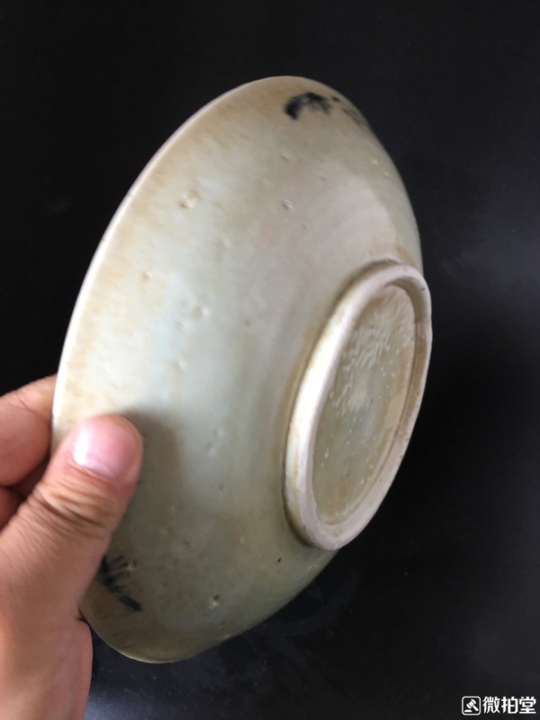 古玩陶瓷魚藻紋青花盤拍賣,當(dāng)前價(jià)格2988元