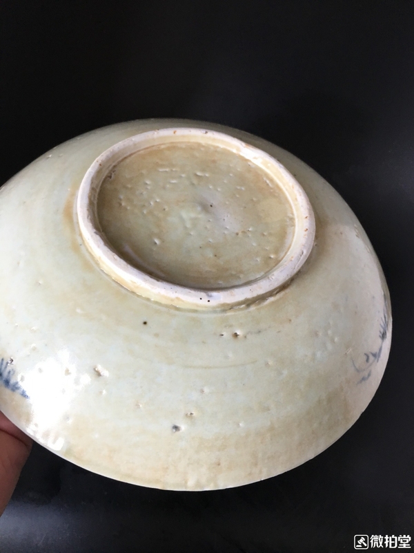 古玩陶瓷魚藻紋青花盤拍賣,當(dāng)前價(jià)格2988元
