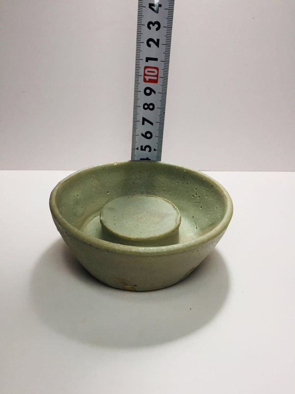 古玩陶瓷元明龍泉釉盞托座拍賣,當前價格2500元
