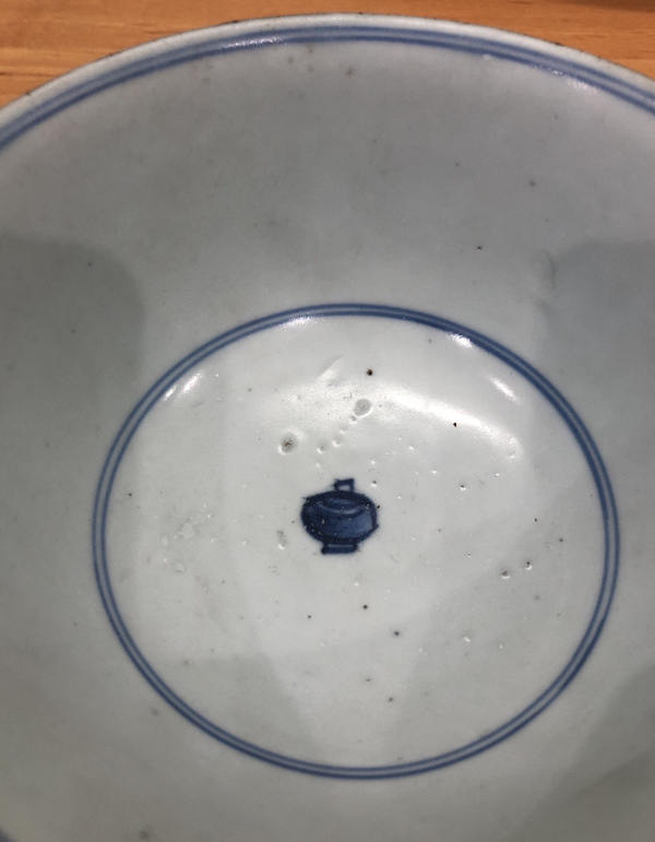古玩陶瓷青花博古紋碗拍賣(mài)，當(dāng)前價(jià)格1600元