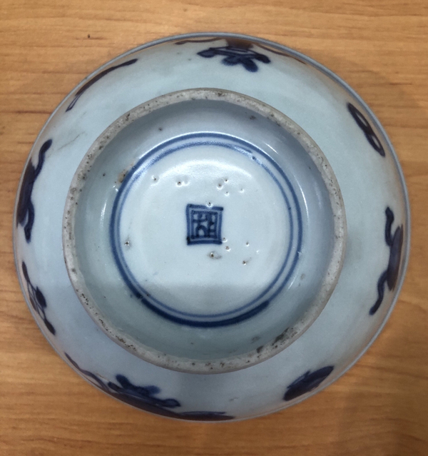古玩陶瓷青花博古紋碗拍賣(mài)，當(dāng)前價(jià)格1600元
