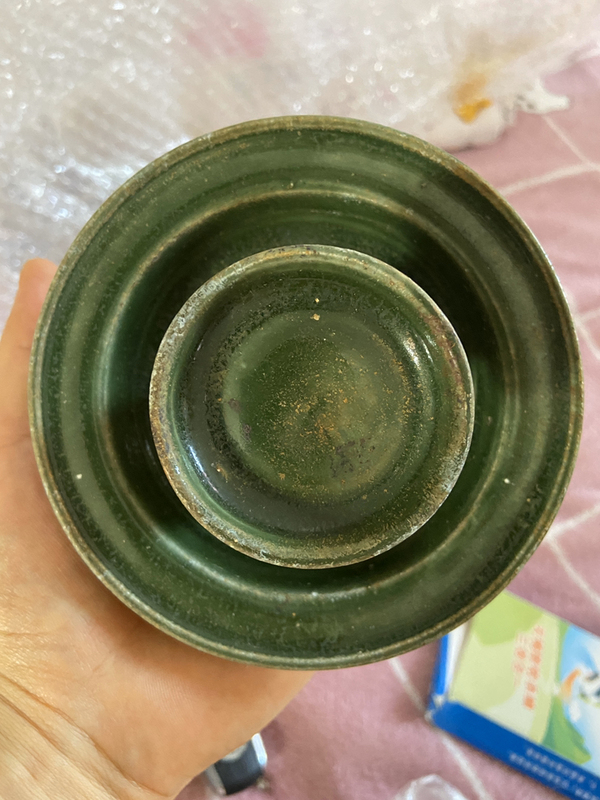 古玩陶瓷明綠釉盞拍賣,當(dāng)前價(jià)格2200元