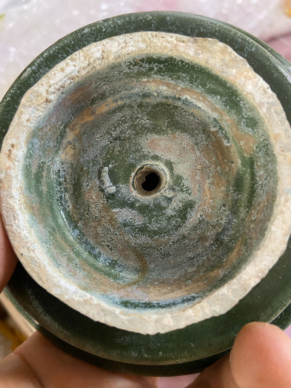 古玩陶瓷明綠釉盞拍賣,當(dāng)前價(jià)格2200元