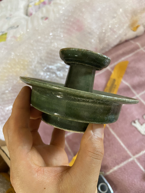 古玩陶瓷明綠釉盞拍賣,當(dāng)前價(jià)格2200元