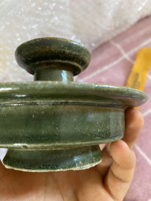 古玩陶瓷明綠釉盞拍賣,當(dāng)前價(jià)格2200元