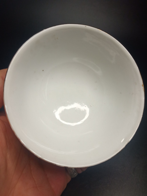 古玩陶瓷大清乾隆年制款花卉紋彩繪碗拍賣,當前價格450元