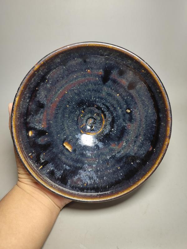 古玩陶瓷金元耀州瑪瑙紅釉大碗(黑玫瑰)拍賣,當前價格1800元