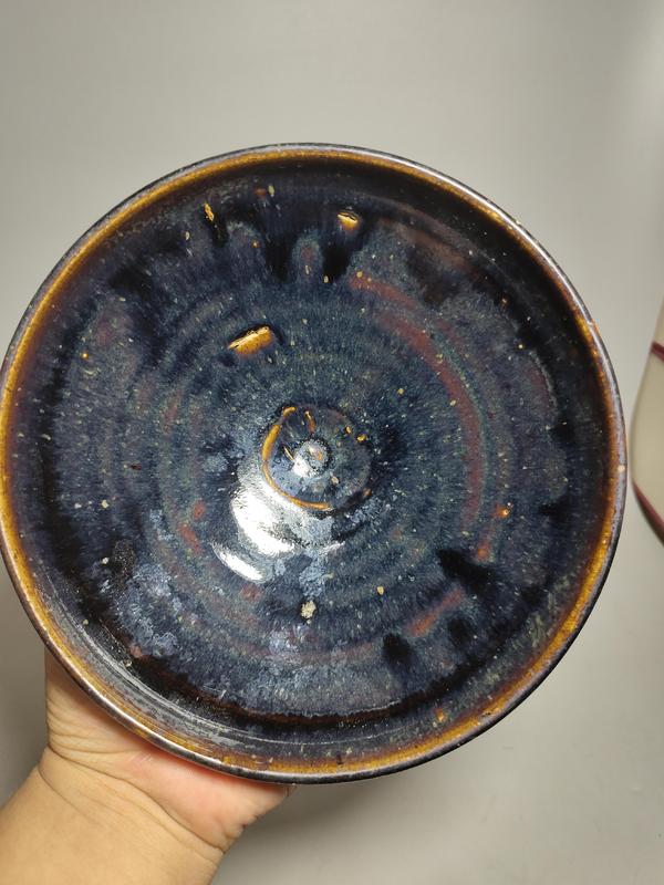 古玩陶瓷金元耀州瑪瑙紅釉大碗(黑玫瑰)拍賣,當前價格1800元