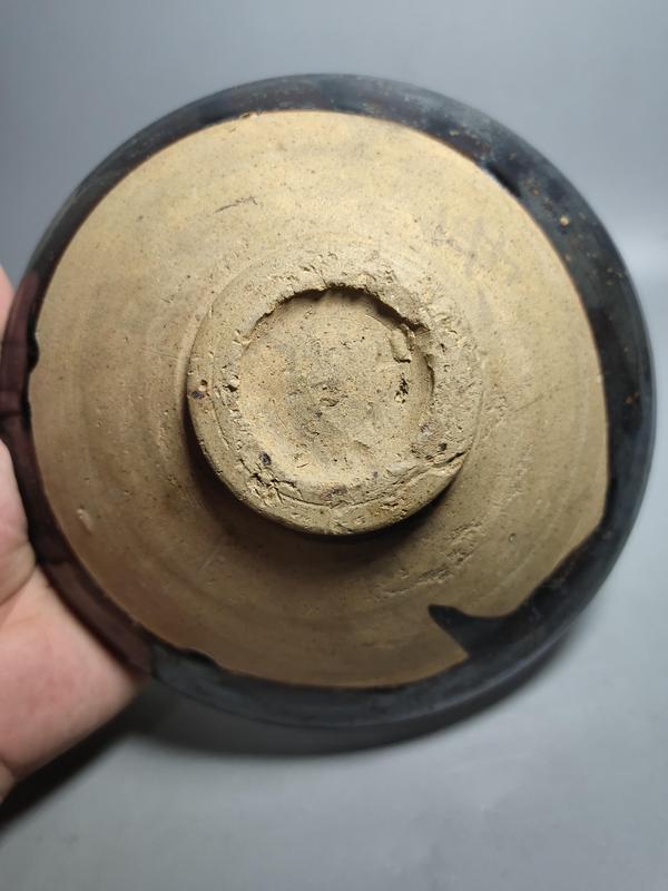 古玩陶瓷金元耀州瑪瑙紅釉大碗(黑玫瑰)拍賣,當前價格1800元