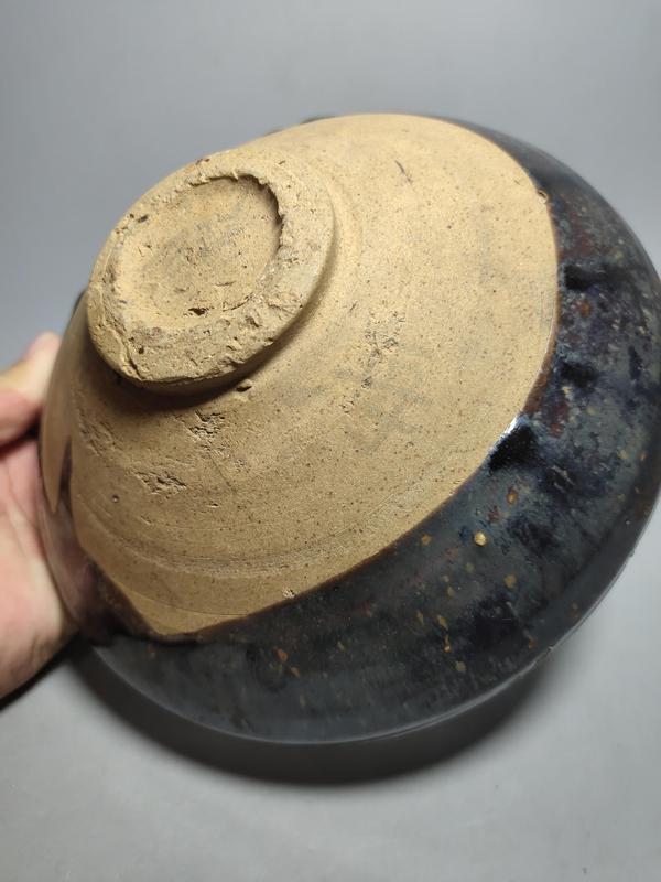 古玩陶瓷金元耀州瑪瑙紅釉大碗(黑玫瑰)拍賣,當前價格1800元