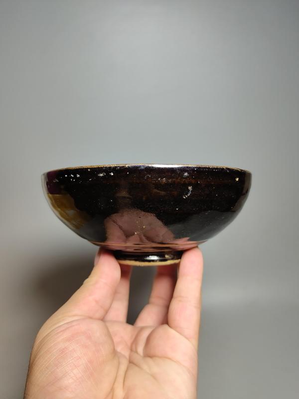 古玩陶瓷宋金耀州窯弦紋黑釉盞(茶器)拍賣,當(dāng)前價(jià)格7588元