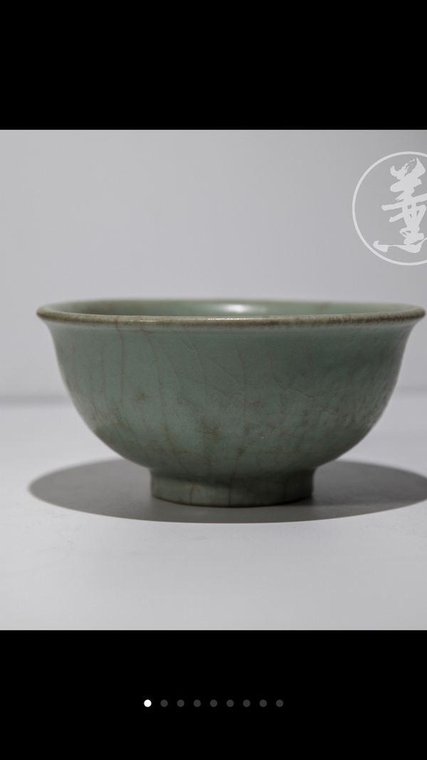 古玩轉(zhuǎn)賣元末明初.天青釉汝窯碗拍賣,當(dāng)前價(jià)格998元