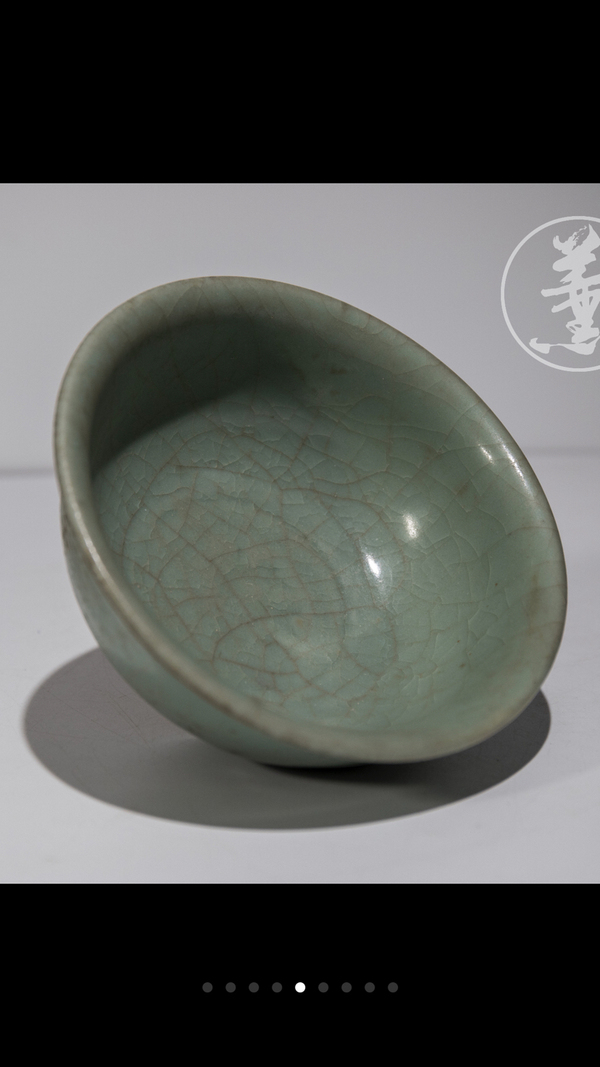 古玩陶瓷元末明初.天青釉汝窯碗拍賣，當(dāng)前價(jià)格6666元