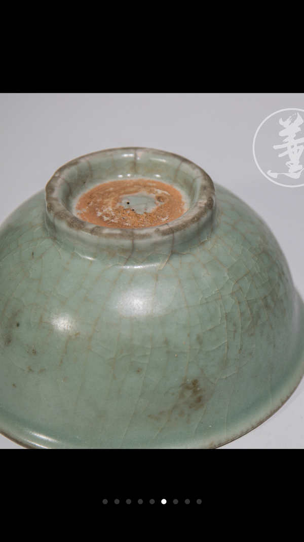 古玩陶瓷元末明初.天青釉汝窯碗拍賣，當(dāng)前價(jià)格6666元