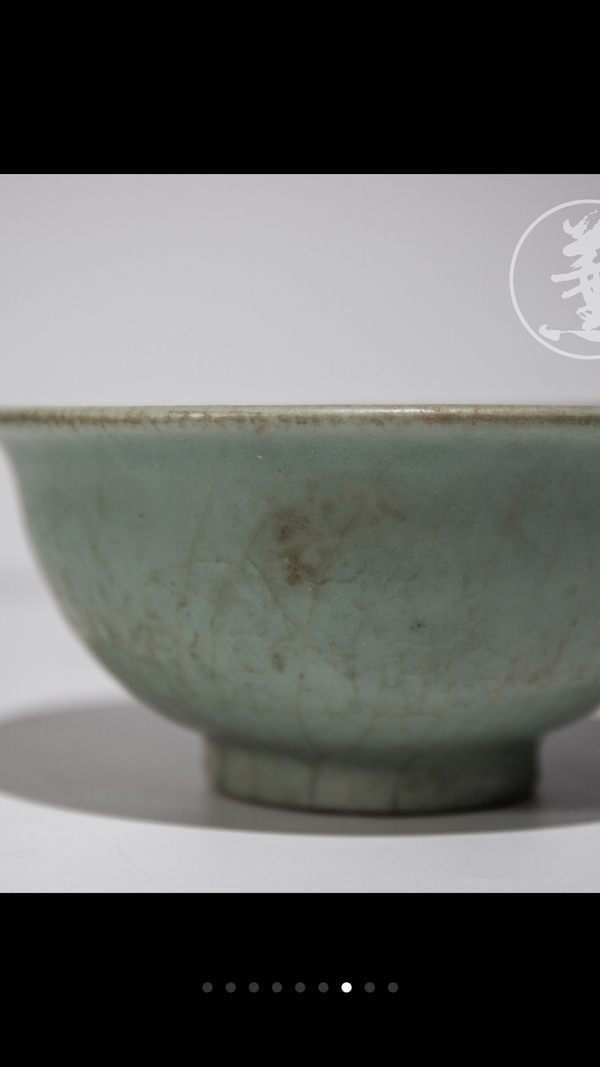 古玩陶瓷元末明初.天青釉汝窯碗拍賣，當(dāng)前價(jià)格6666元