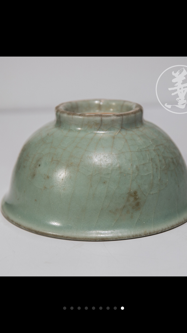 古玩陶瓷元末明初.天青釉汝窯碗拍賣，當(dāng)前價(jià)格6666元