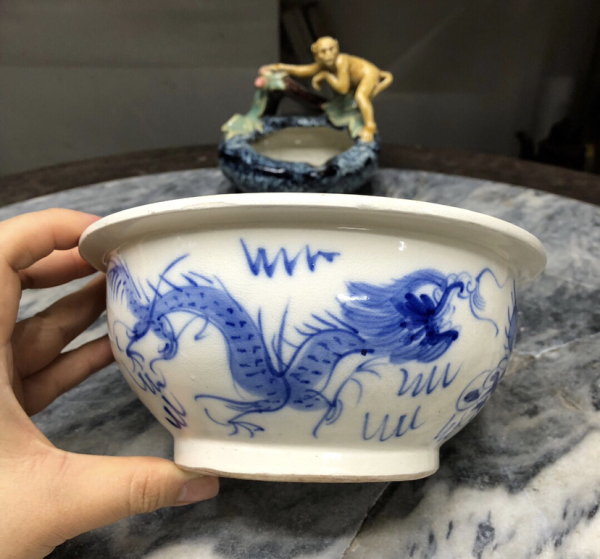古玩陶瓷青花龍紋碗拍賣,當(dāng)前價格1800元
