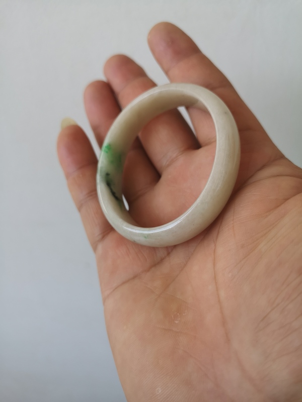 古玩玉器翡翠鐲拍賣,當前價格580元