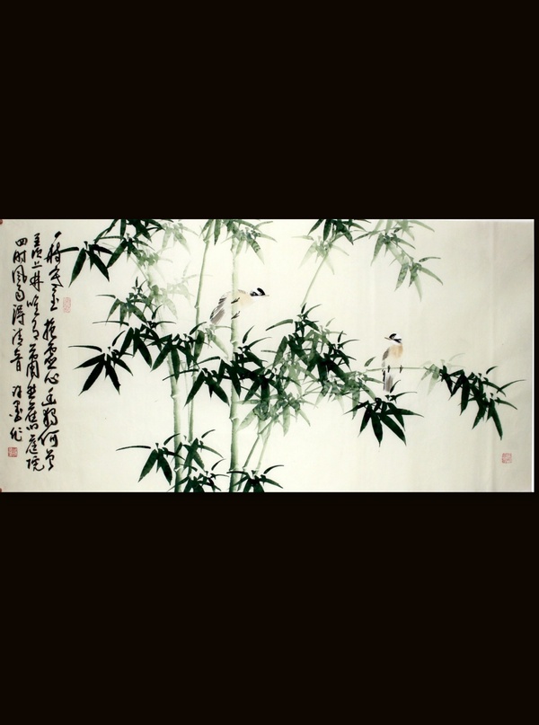 古玩轉(zhuǎn)賣國(guó)家高級(jí)美術(shù)家 許墨【竹林】拍賣，當(dāng)前價(jià)格2800元