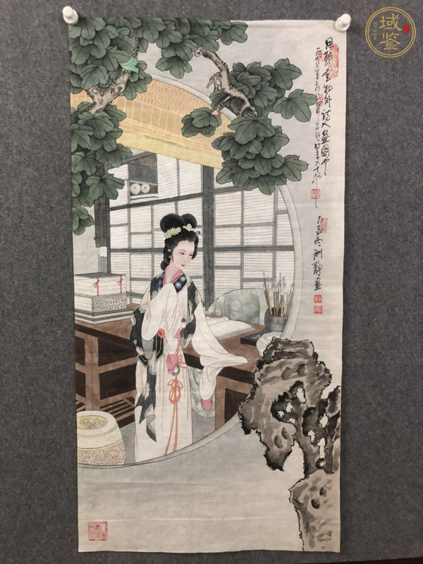 古玩周仁輝   仕女圖真品鑒賞圖