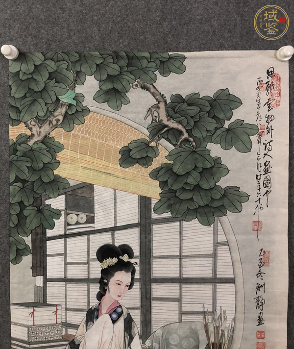 古玩字畫周仁輝   仕女圖真品鑒賞圖