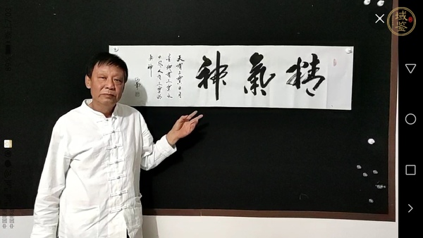 古玩字畫炳南 書法真品鑒賞圖