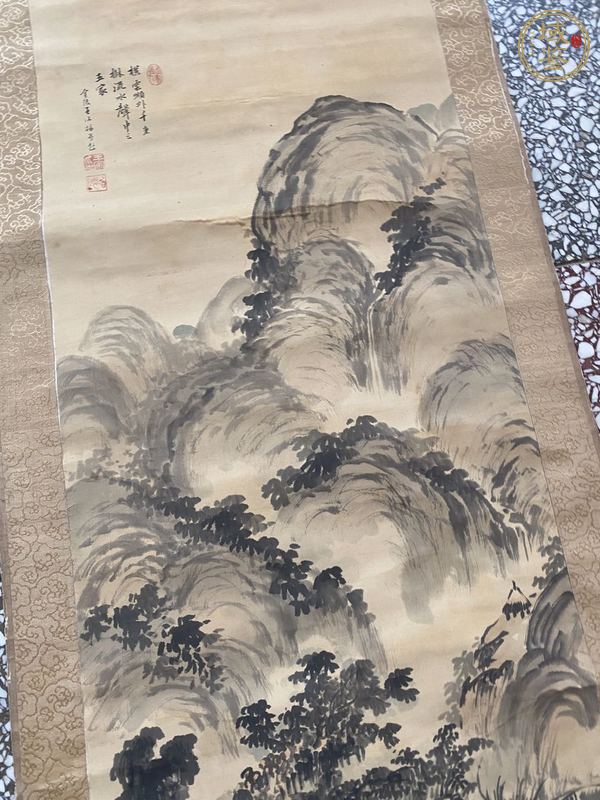 古玩字畫山水真品鑒賞圖