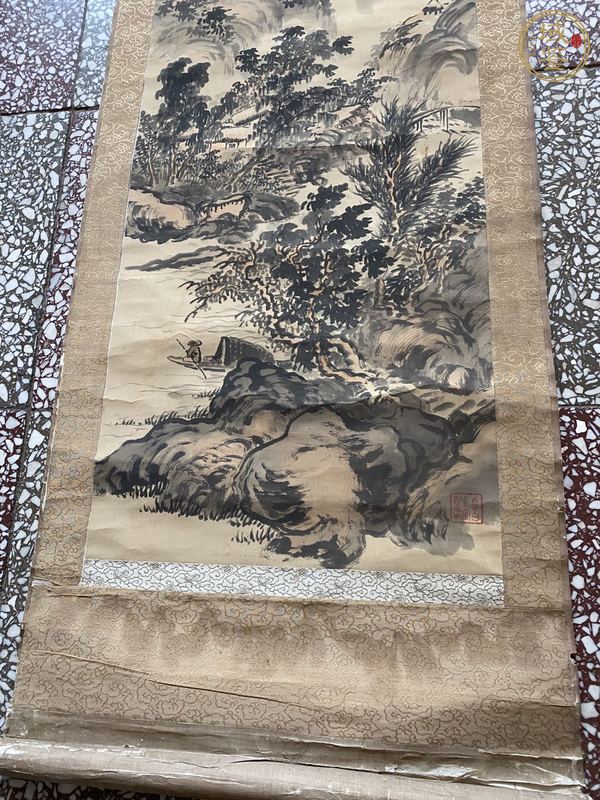 古玩字畫山水真品鑒賞圖