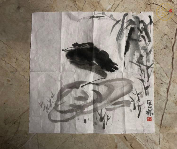 古玩字畫呂林花鳥真品鑒賞圖