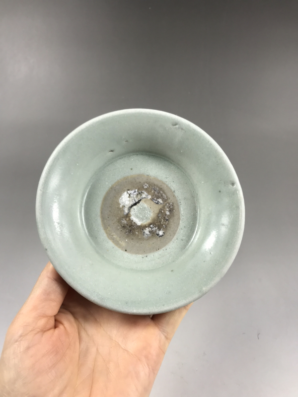 古玩陶瓷明代(己保真)龍泉粉青筆洗拍賣(mài),當(dāng)前價(jià)格3800元