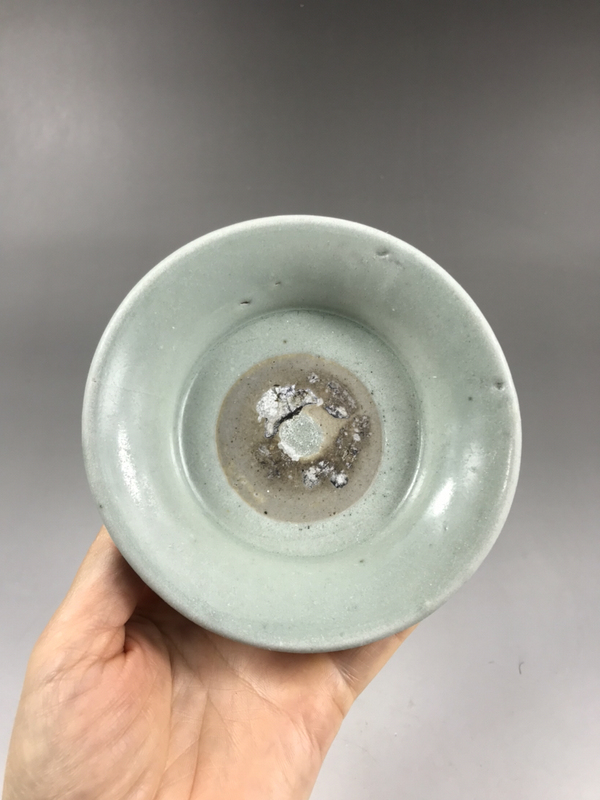 古玩陶瓷明代(己保真)龍泉粉青筆洗拍賣(mài),當(dāng)前價(jià)格3800元