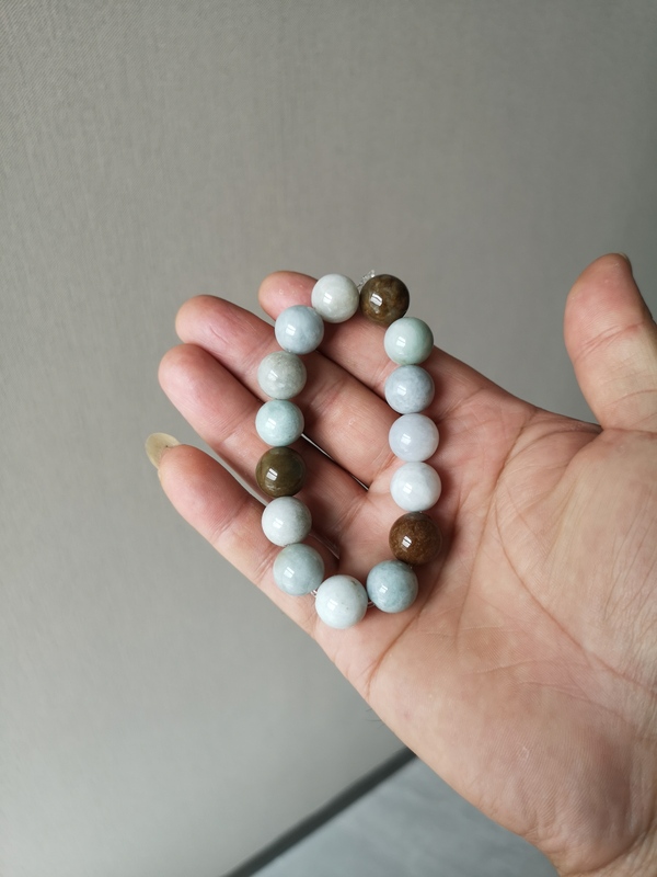 古玩玉器翡翠手串拍賣,當前價格198元