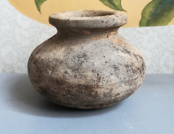 古玩陶瓷【實物保真】漢代.灰陶罐拍賣,當前價格398元