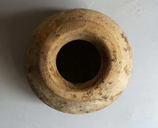 古玩陶瓷【實物保真】漢代.灰陶罐拍賣,當前價格398元