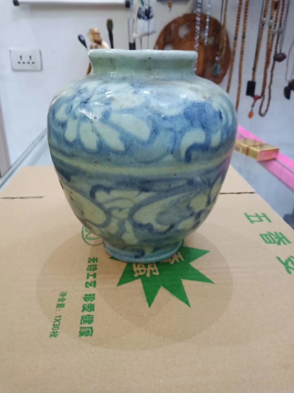 古玩陶瓷青花罐拍卖，当前价格885元