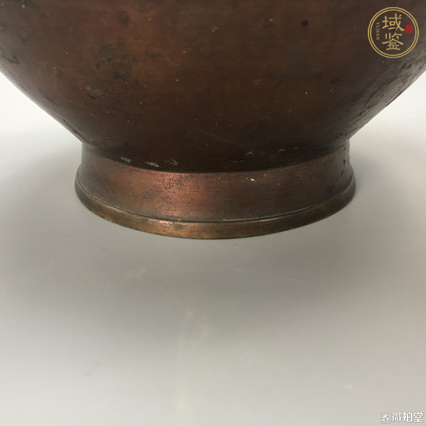 古玩陶瓷景泰藍(lán)饕餮紋瓶真品鑒賞圖