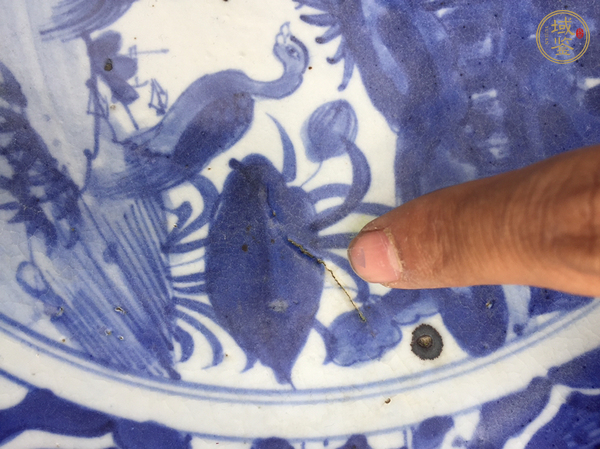 古玩陶瓷青花盤真品鑒賞圖