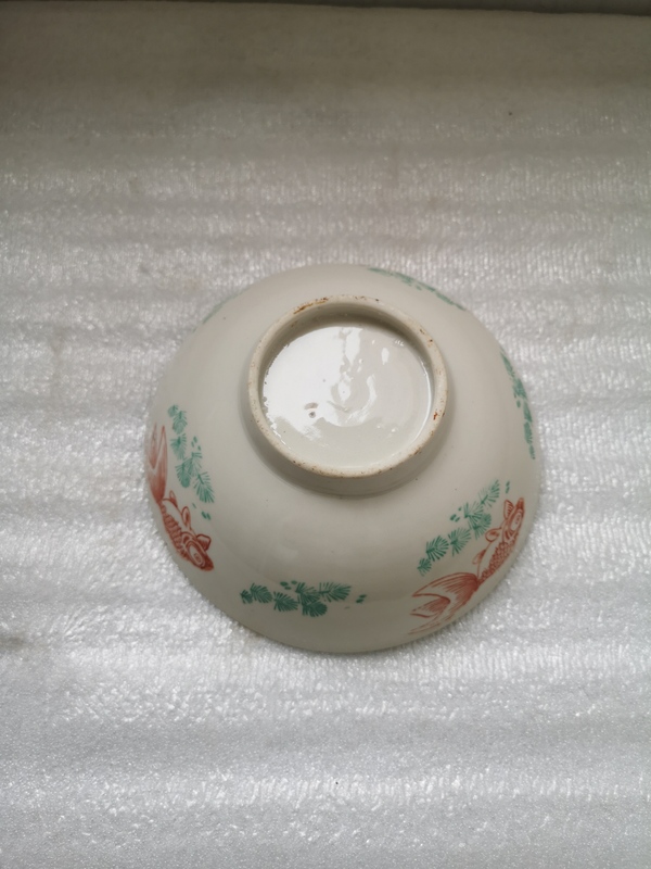 古玩陶瓷印花魚藻紋金玉滿堂碗拍賣,當前價格220元